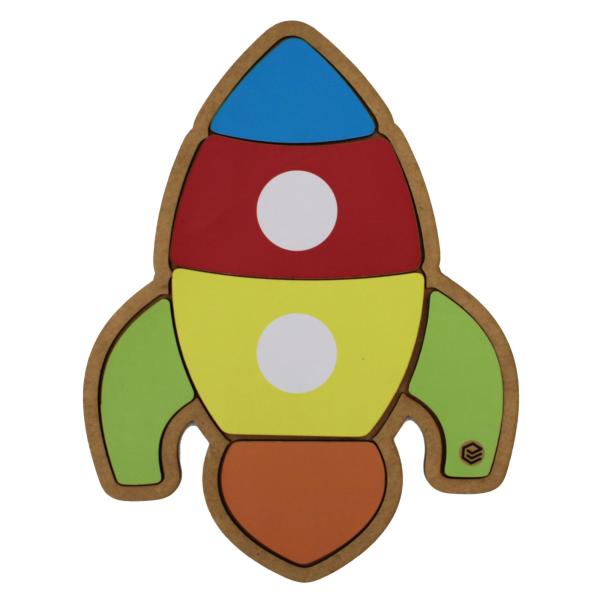 Quebra Cabeça Pedagógico Foguete