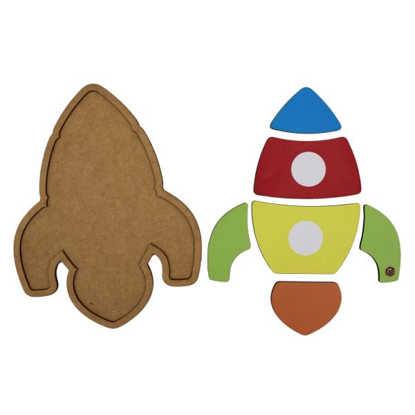 Quebra Cabeça Pedagógico Foguete