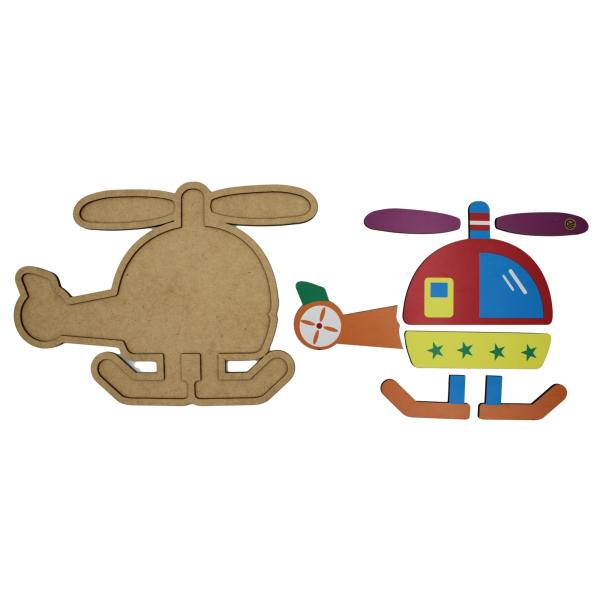 Quebra Cabeça Pedagógico  Helicóptero