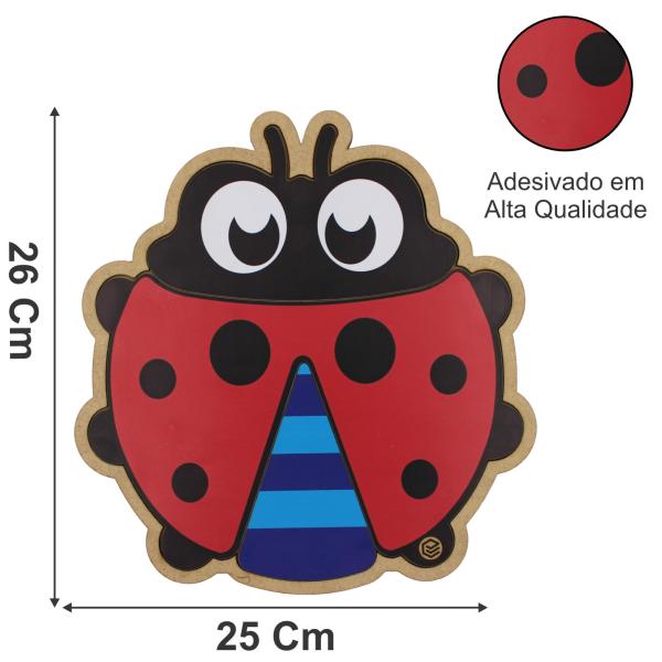 Quebra Cabeça Pedagógico Joaninha