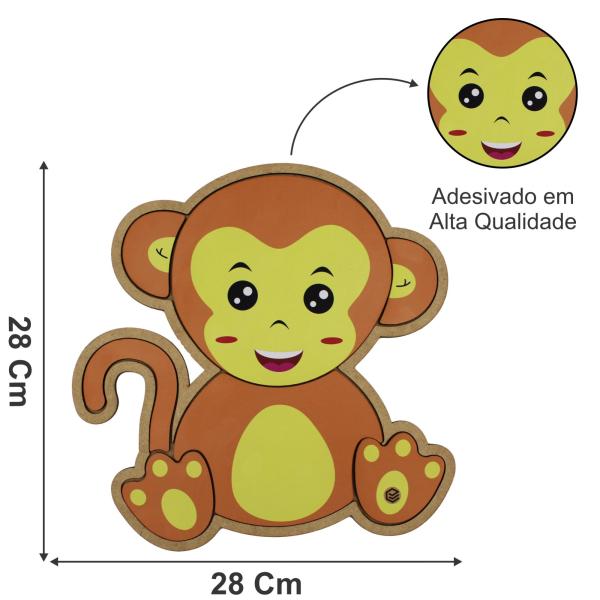 Quebra Cabeça Pedagógico macaco