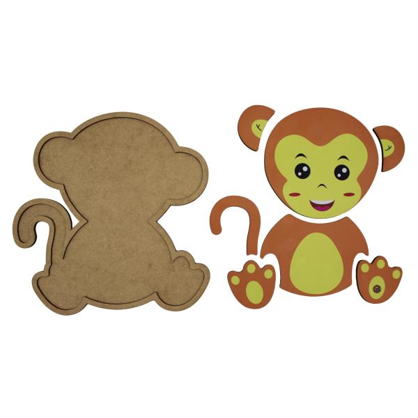 Quebra Cabeça Pedagógico macaco