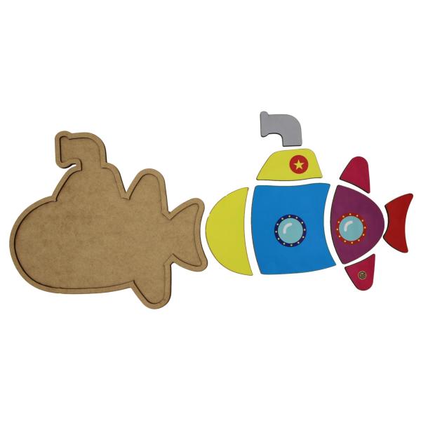 Quebra Cabeça Pedagógico Submarino