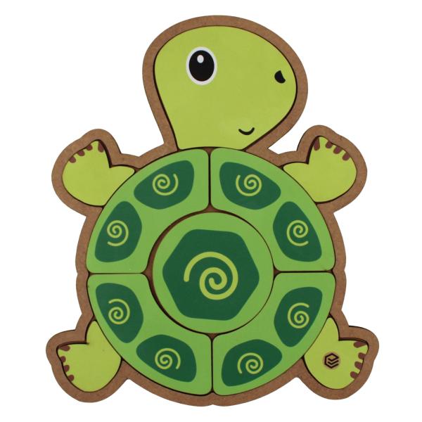 Quebra Cabeça Pedagógico tartaruga