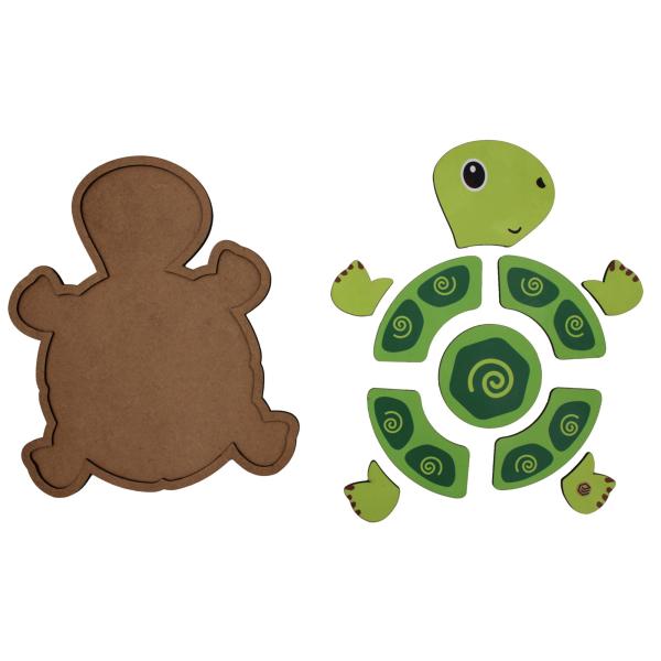 Quebra Cabeça Pedagógico tartaruga