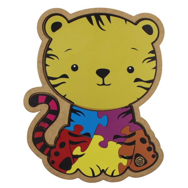 Quebra Cabeça Pedagógico tigre