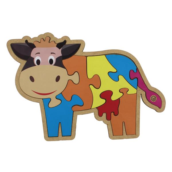 Quebra Cabeça Pedagógico Vaca