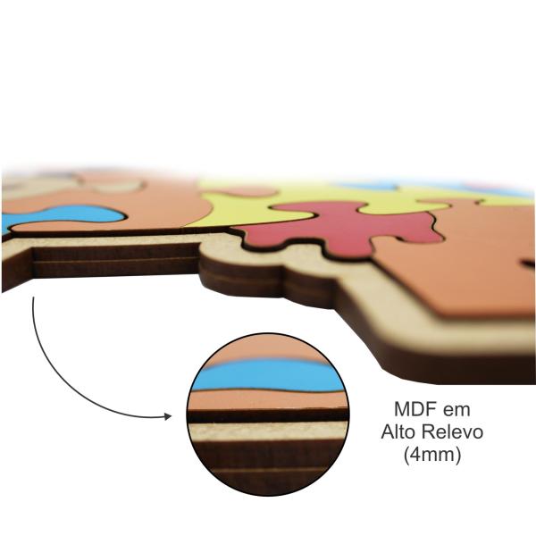 Quebra Cabeça Pedagógico Vaca
