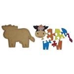 Quebra Cabeça Pedagógico Vaca