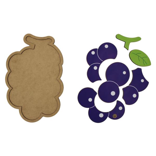 Quebra Cabeça Pedagógico Uva 