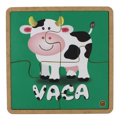 Quebra Cabeça Pedagógico - Vaca