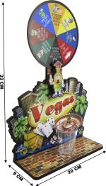 Roleta de shot las Vegas com copo canelado de acrílico - um drink para os melhores momentos