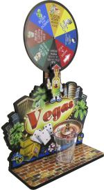 Roleta de shot las Vegas com copo canelado de acrílico - um drink para os melhores momentos