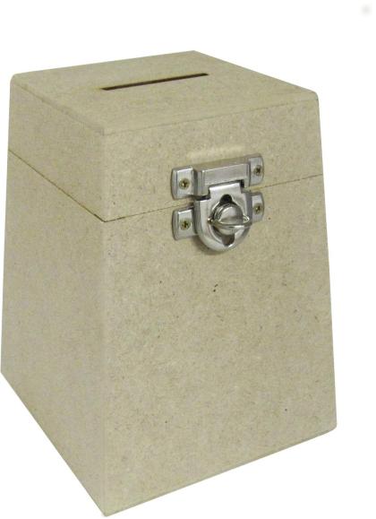 Urna Pequena 11,5x11,5x15,5cm Mdf Crú.